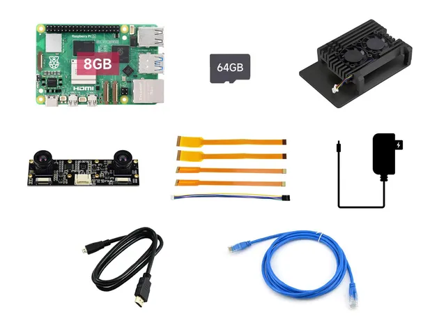 waveshare-dual-kamera-kit-f-r-raspberry-pi-5-mit-pi-5-8gb-imx219-83-stereo-kamer image 1