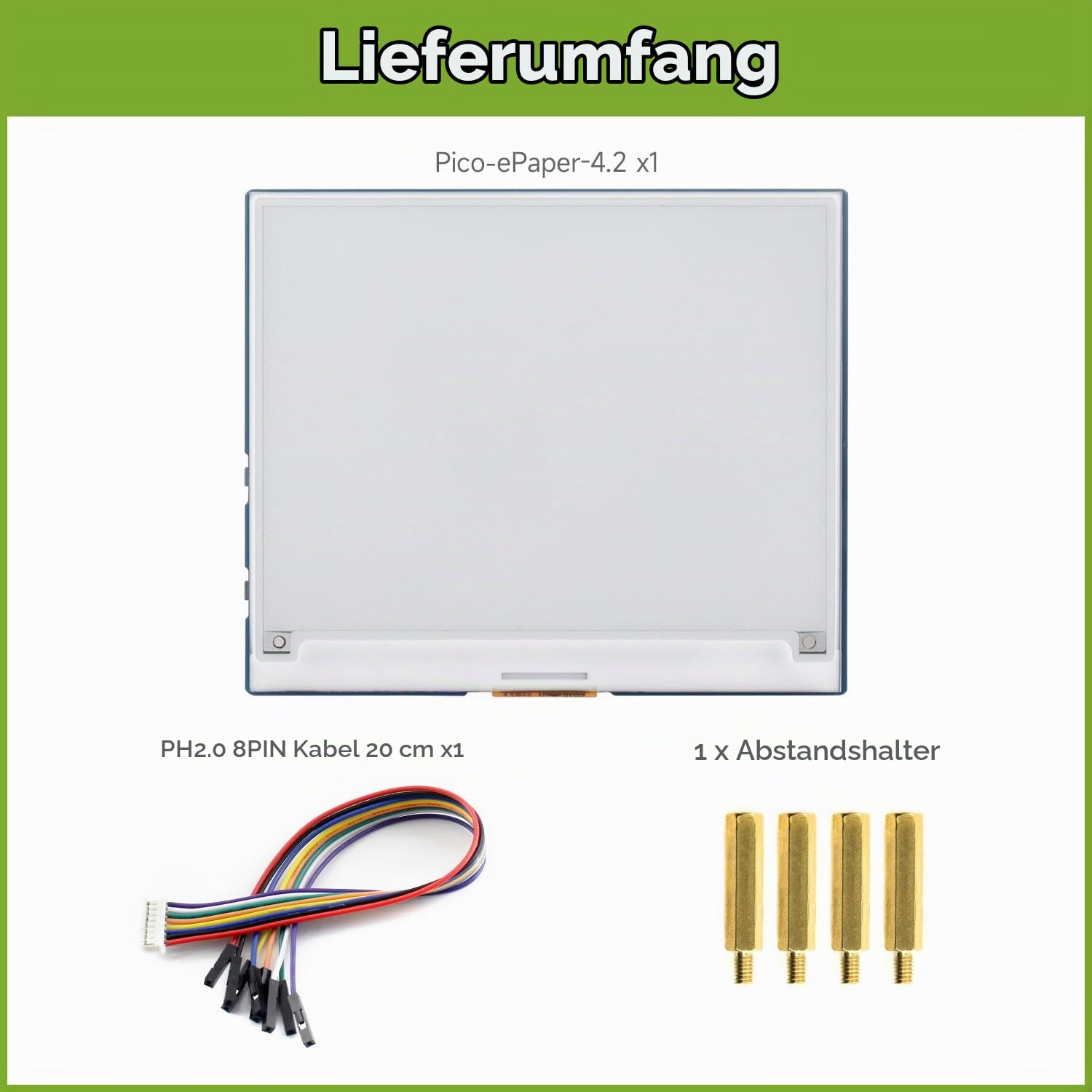 waveshare-4-2-zoll-e-paper-f-r-raspberry-pi-pico-400x300-schwarz-wei-e-ink-modul image 2