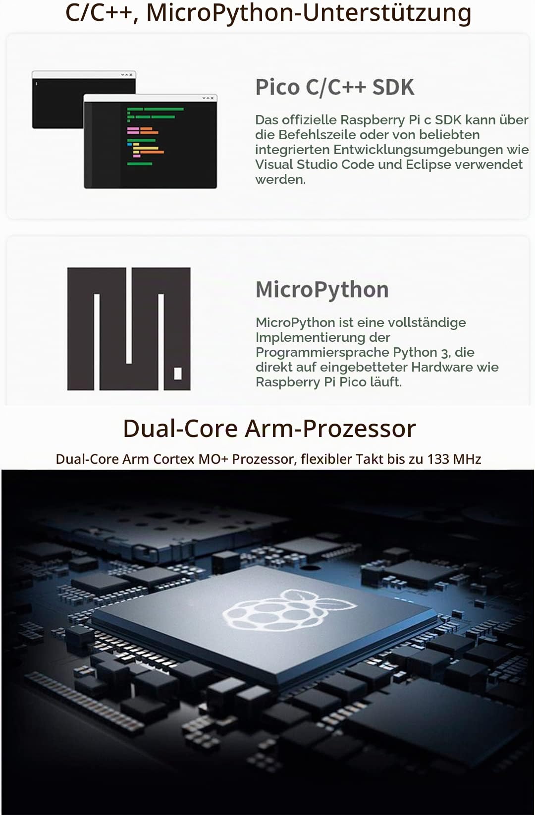 waveshare-rp2040-one-4mb-flash-mcu-board-mit-usb-a-pico-like image 4
