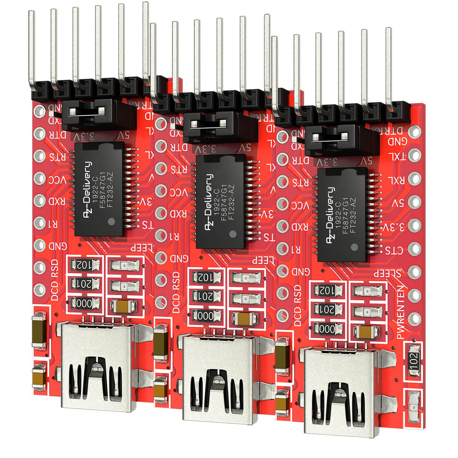 az-delivery-ft232-usb-zu-ttl-serial-adapter-3-3v-und-5v image 5