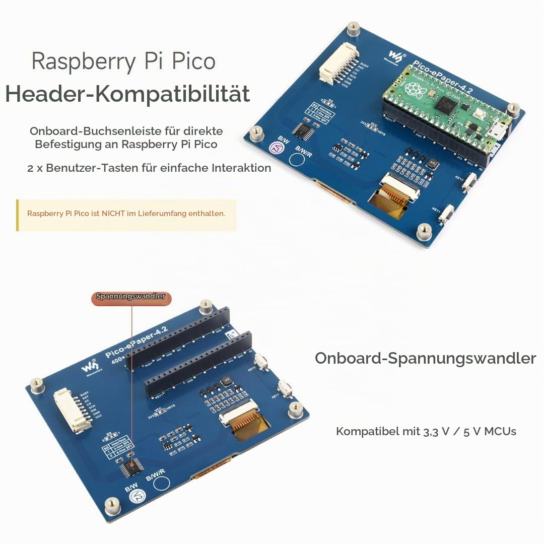 waveshare-4-2-zoll-e-paper-f-r-raspberry-pi-pico-400x300-schwarz-wei-e-ink-modul image 6
