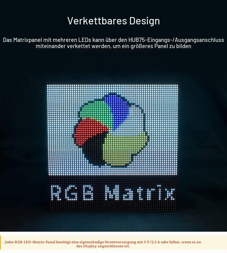 waveshare-rgb-full-color-led-matrix-panel-64x32-pixel-3mm-pitch-hub75-display image 6