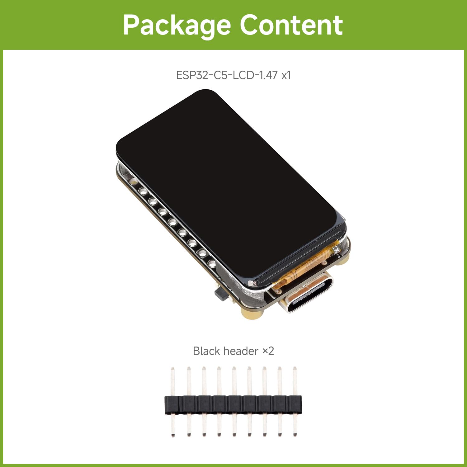 waveshare-esp32-c5-1-47-zoll-lcd-entwicklungsboard-172x320-wifi-6 image 2