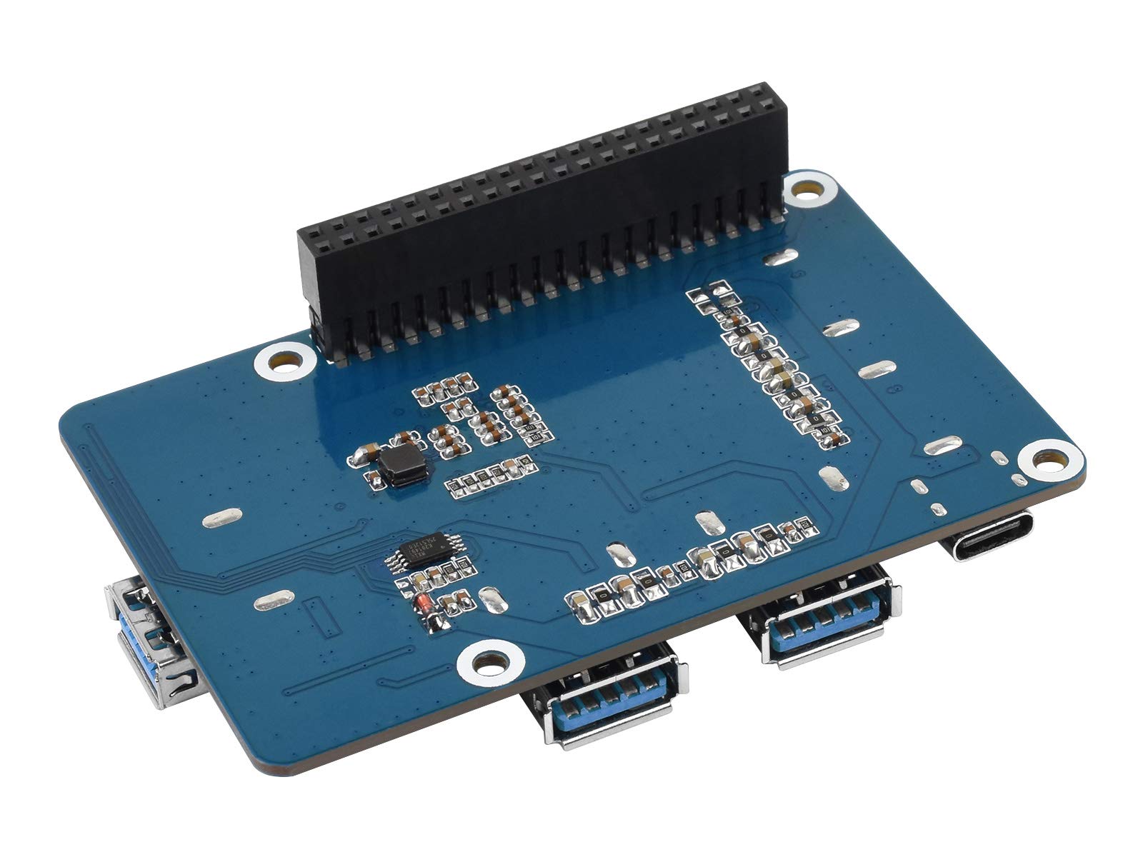 waveshare-usb-3-2-gen1-hub-hat-f-r-raspberry-pi-4x-usb-ports-plug-play image 8