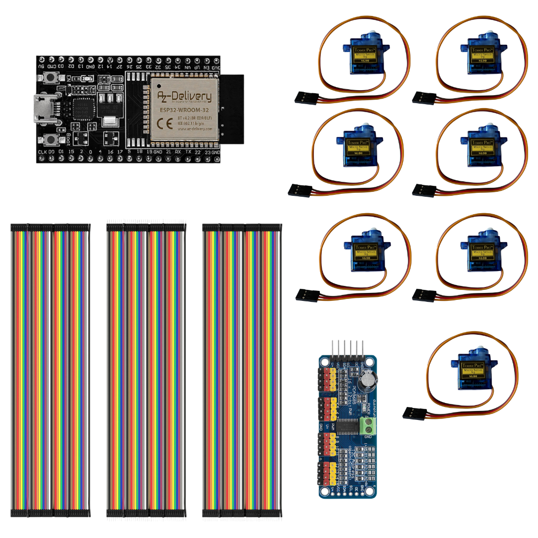 az-delivery-mechanische-7-segment-anzeige-mit-servos-und-esp32-maker-bausatz image 2