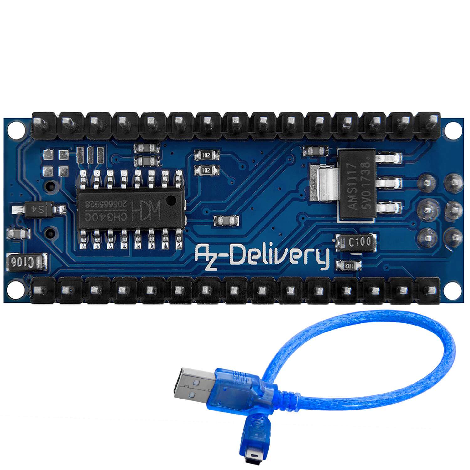 az-delivery-az-nano-v3-board-atmega328-ch340-verl-tet-mit-usb-kabel image 3