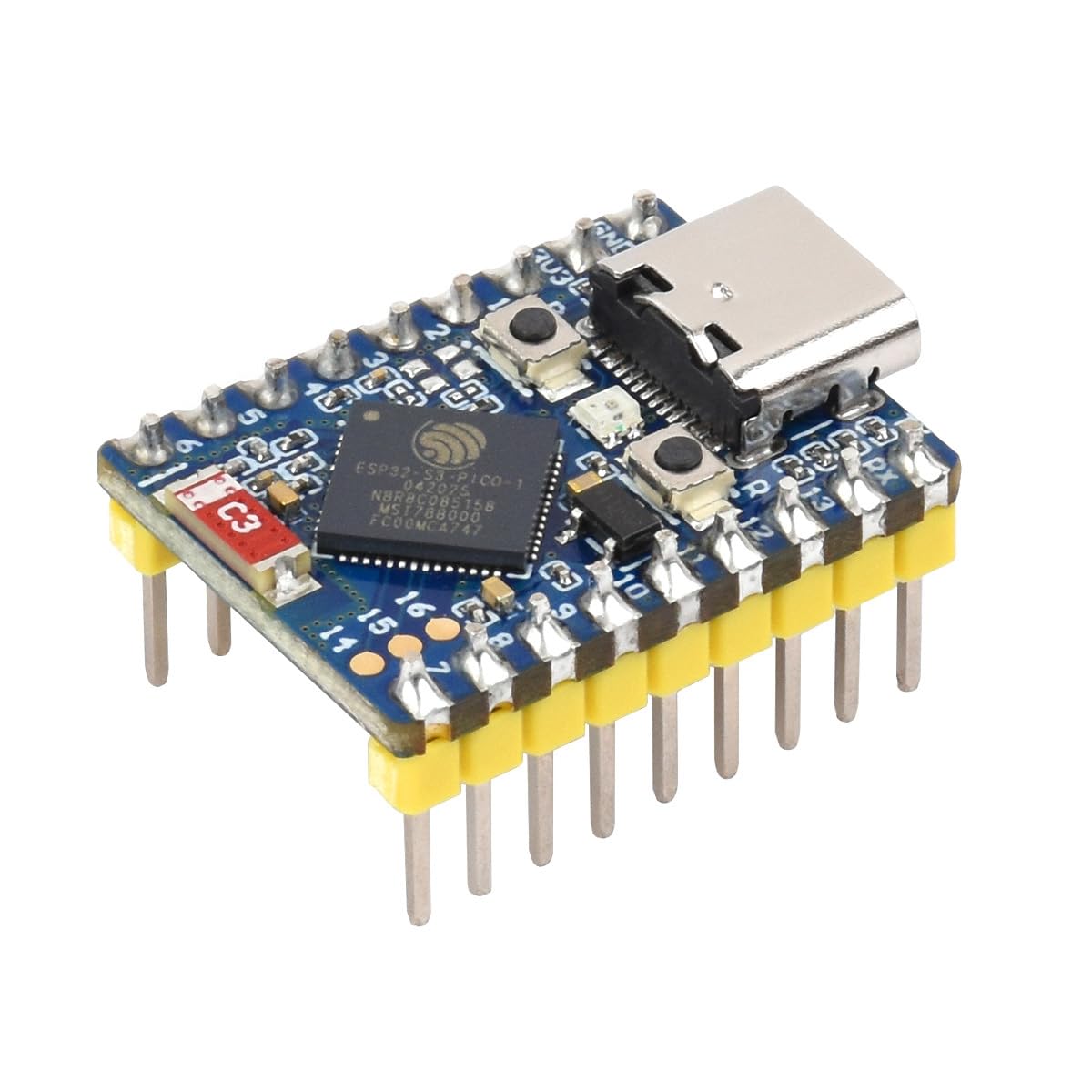 waveshare-esp32-s3-mini-entwicklungsboard-dual-core-240mhz-wi-fi-bluetooth-5 image 1