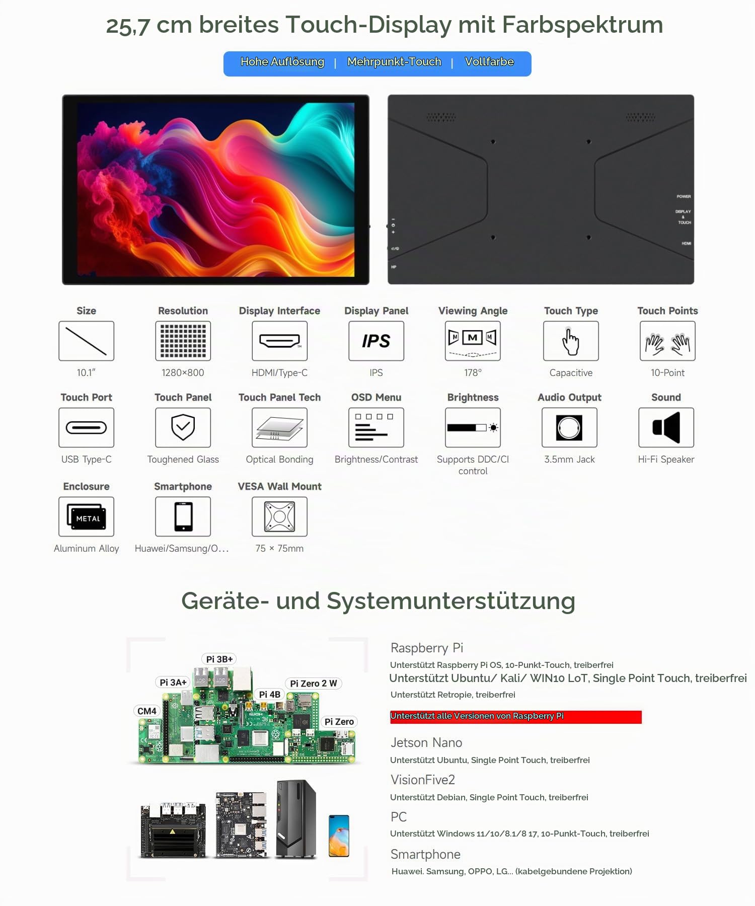 waveshare-10-1-zoll-kapazitiver-touch-display-1280x800-hdmi-type-c-monitor-mit-a image 3