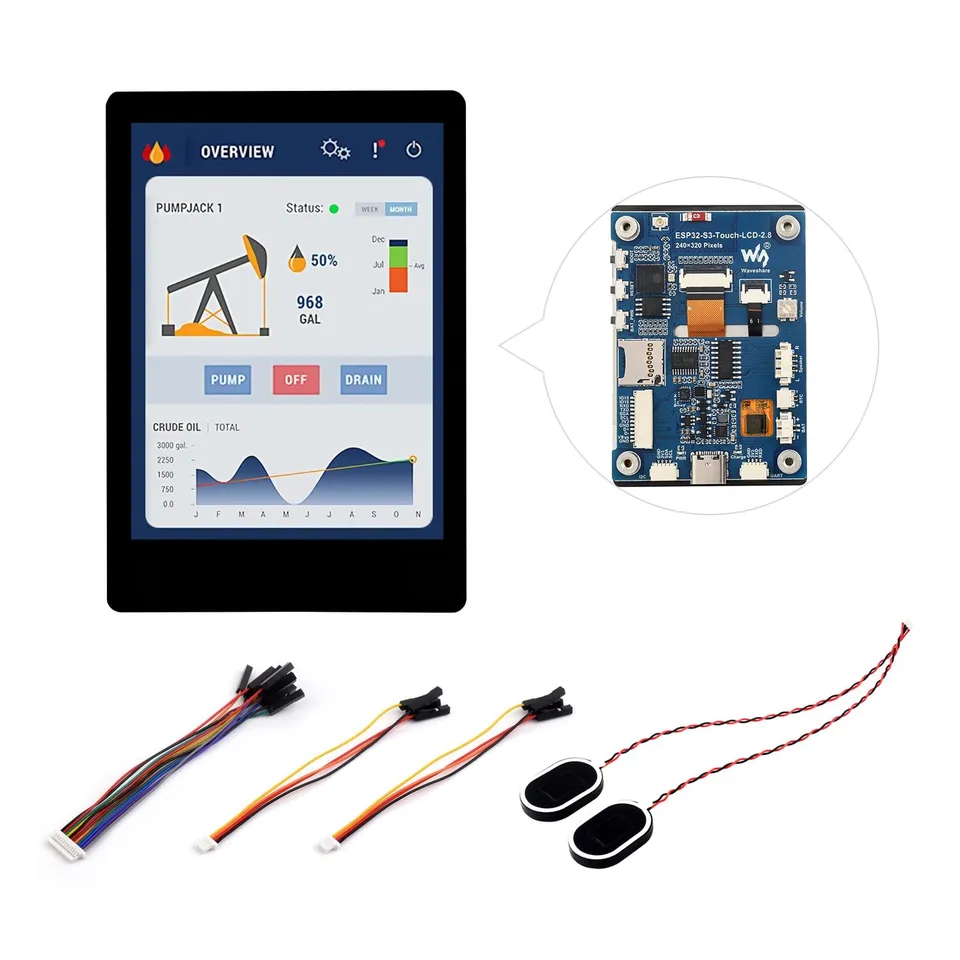 waveshare-esp32-s3-2-8-zoll-kapazitives-touch-display-entwicklungsboard-240x320- image 1