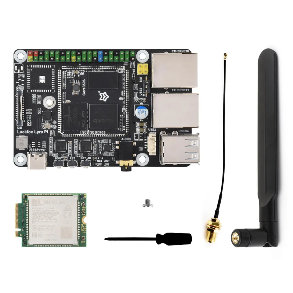 waveshare-luckfox-lyra-pi-a-4g-kit-linux-board-8gb-emmc-mit-sim7600g-h-4g-modul image 1