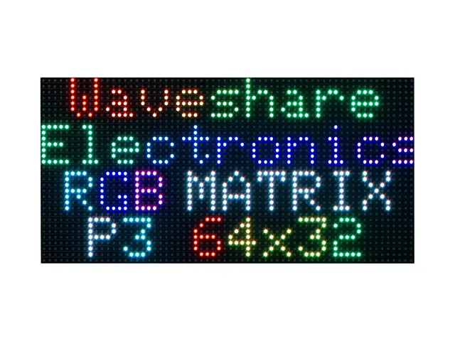 waveshare-rgb-vollfarb-multi-funktions-digitaluhr-f-r-raspberry-pi-pico-64-32-rg image 1