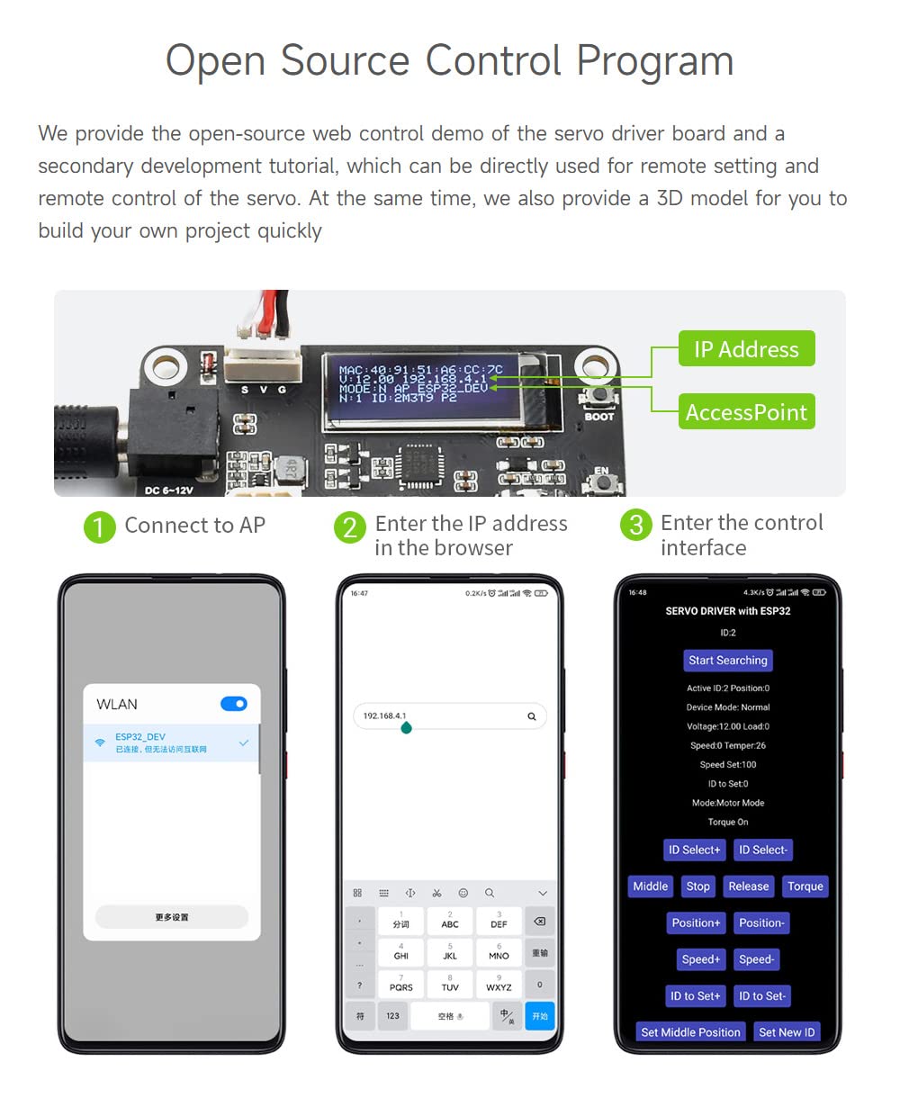 waveshare-sc09-servo-2er-set-2-3kg-dual-axis-bus-servo-300 image 7