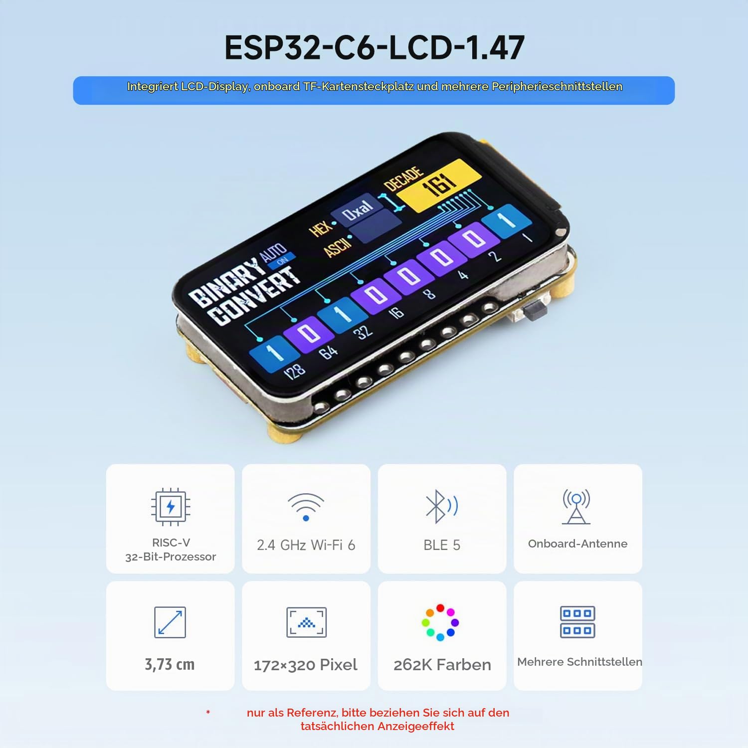waveshare-esp32-c6-1-47-zoll-display-entwicklungsboard-172x320-mit-pinheader image 3