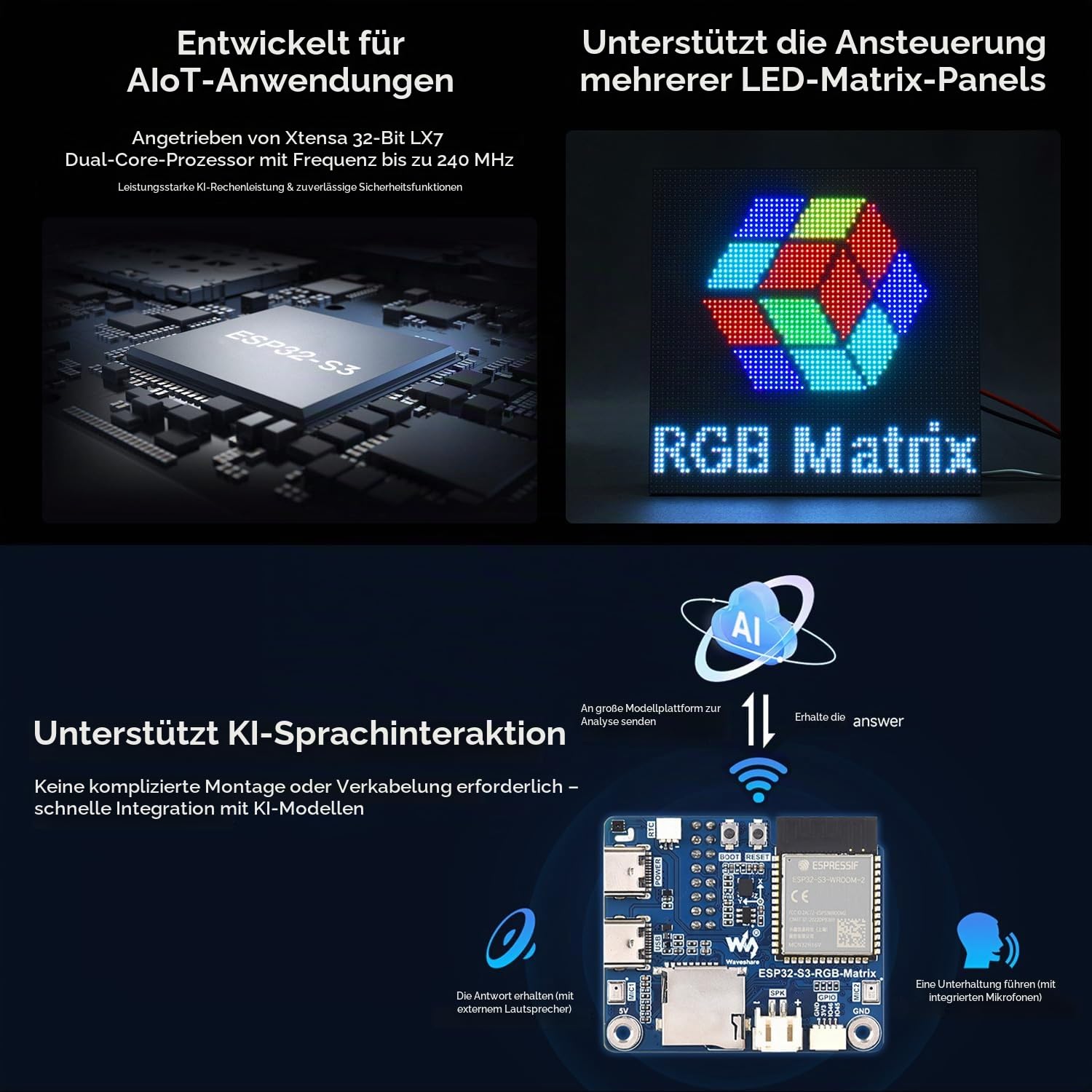 waveshare-esp32-s3-rgb-matrix-treiberboard-mit-dual-mikrofon-array-f-r-wi-fi-led image 5