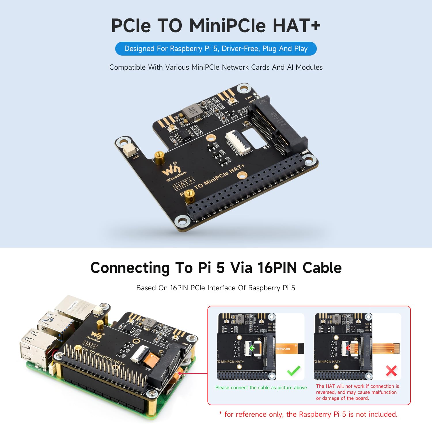 waveshare-pcie-zu-minipcie-adapter-hat-f-r-raspberry-pi-5 image 3