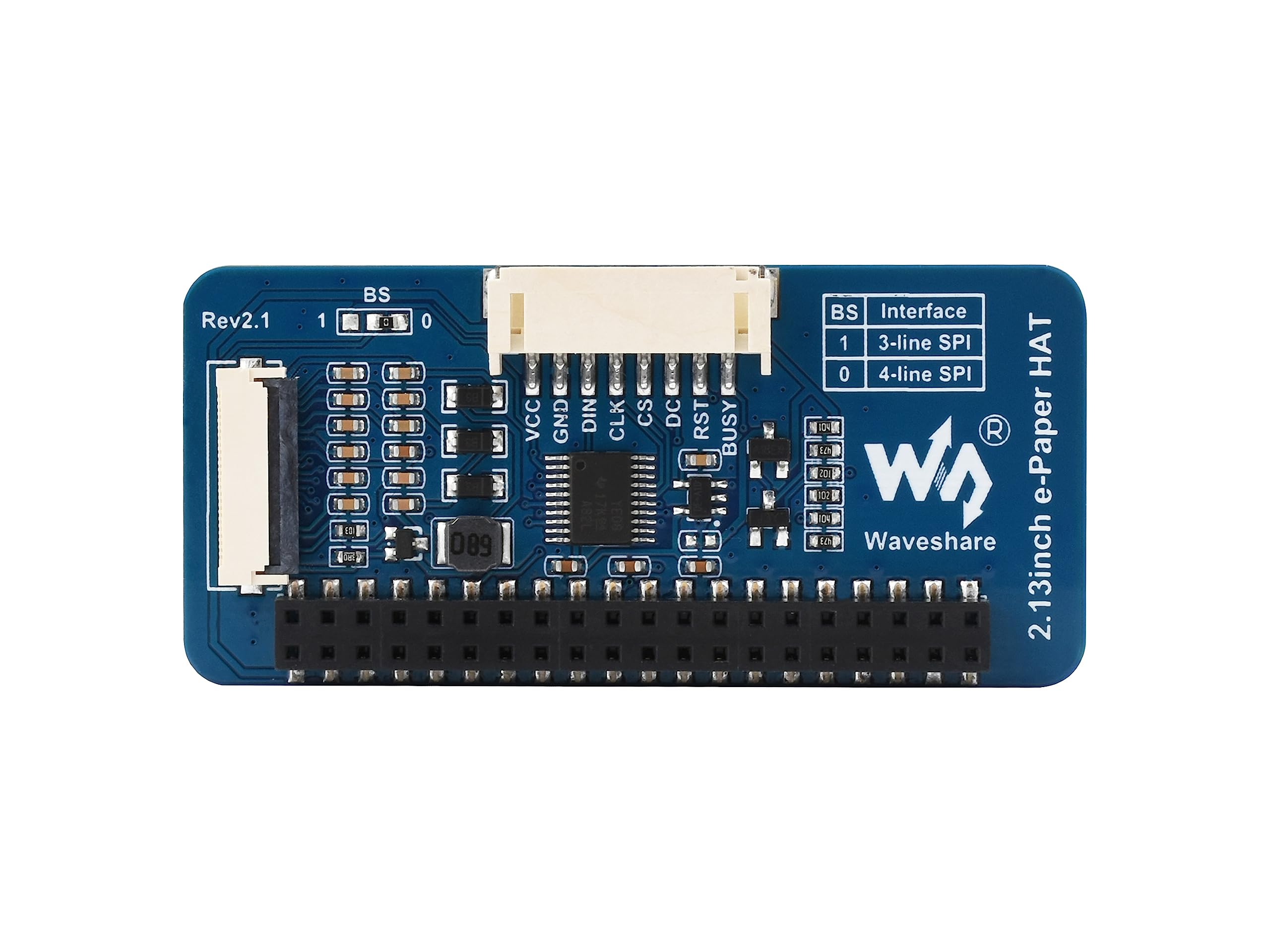 waveshare-2-13-zoll-e-ink-hat-4-farben-e-paper-display-250x122-spi image 2