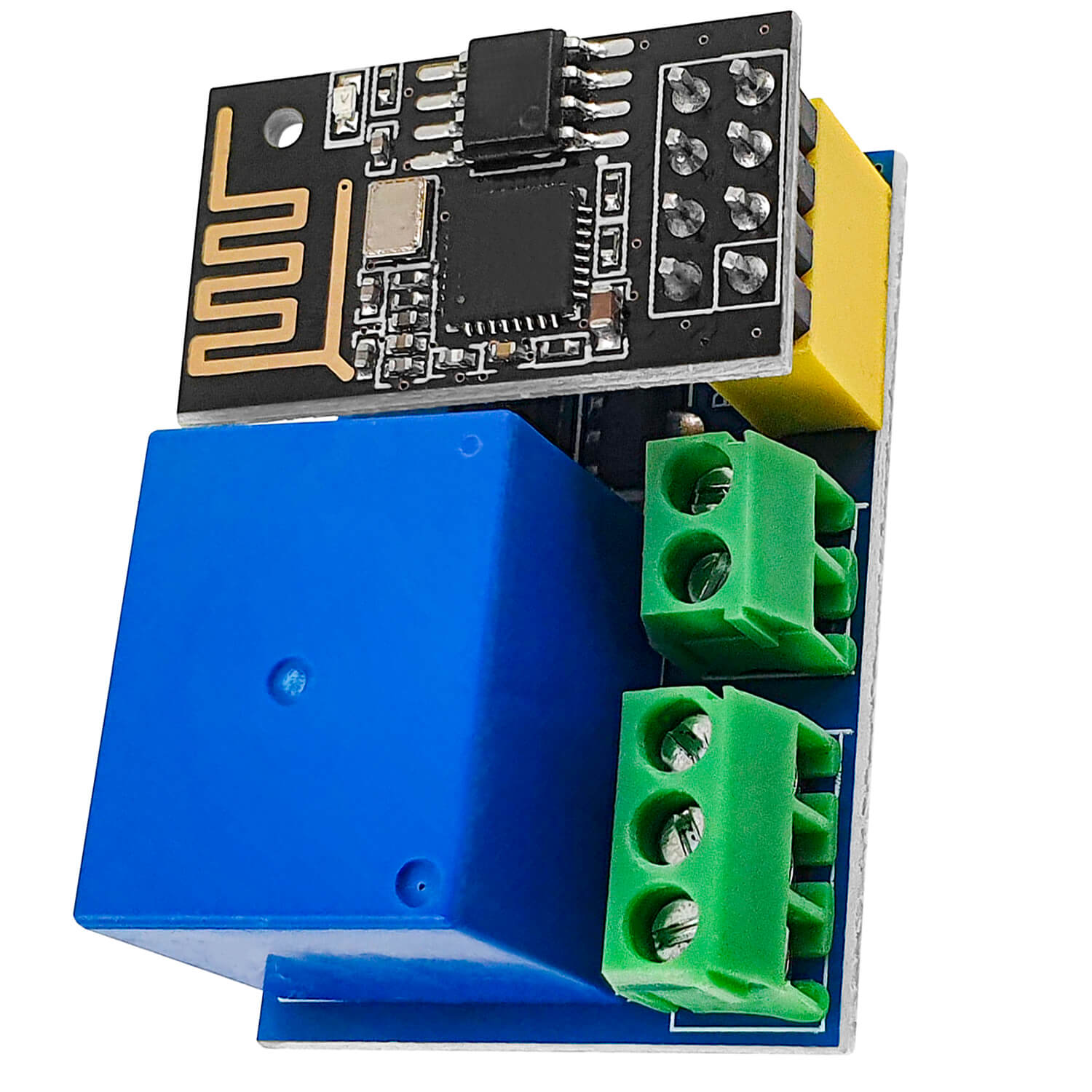 az-delivery-esp8266-01s-esp-01s-wlan-wifi-relais-modul-5v-adapter image 1