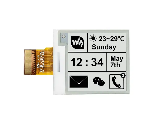 waveshare-1-54-zoll-e-paper-raw-display-200x200-spi-ohne-platine image 1