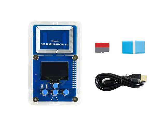 waveshare-st25r3911b-nfc-evaluation-kit-mit-oled-display-und-tf-kartenslot image 1