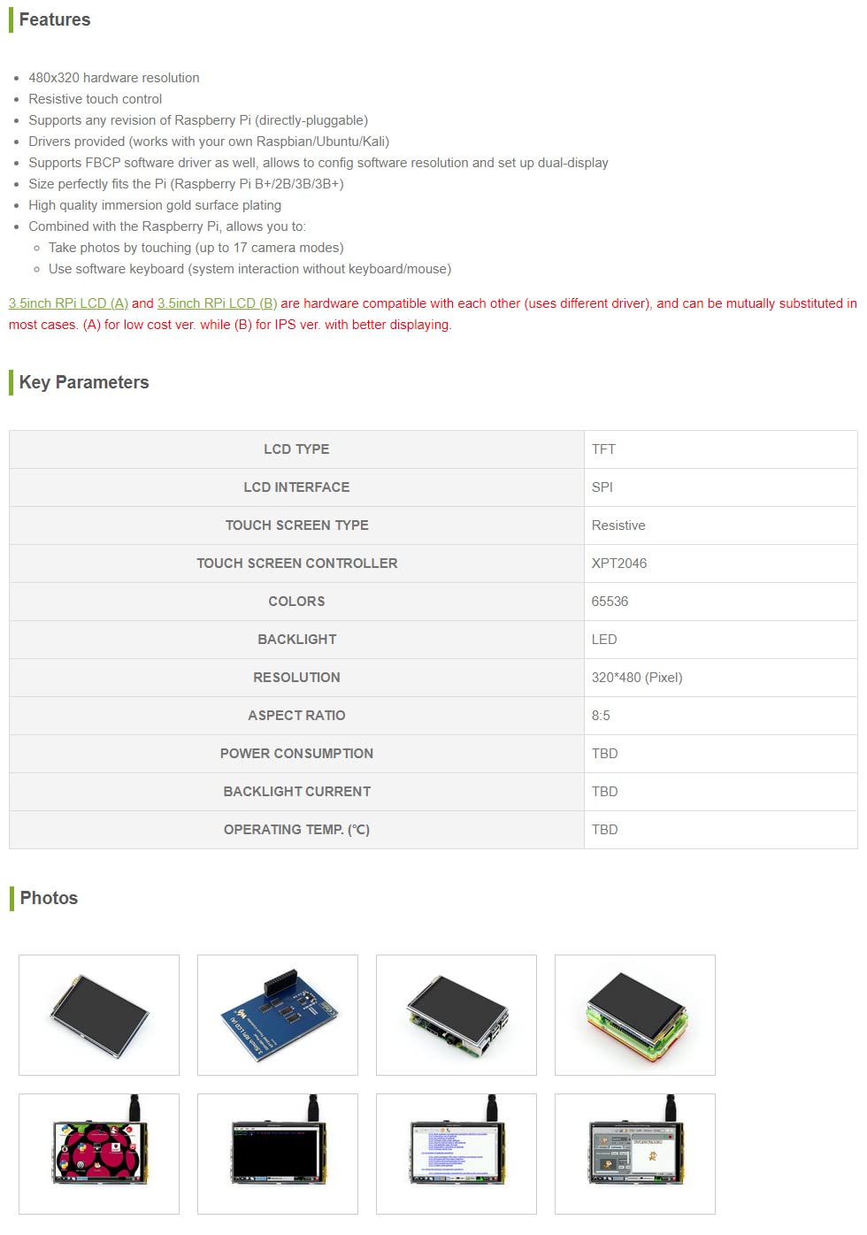 waveshare-3-5-zoll-raspberry-pi-lcd-display-480x320-mit-resistive-touch-spi image 3