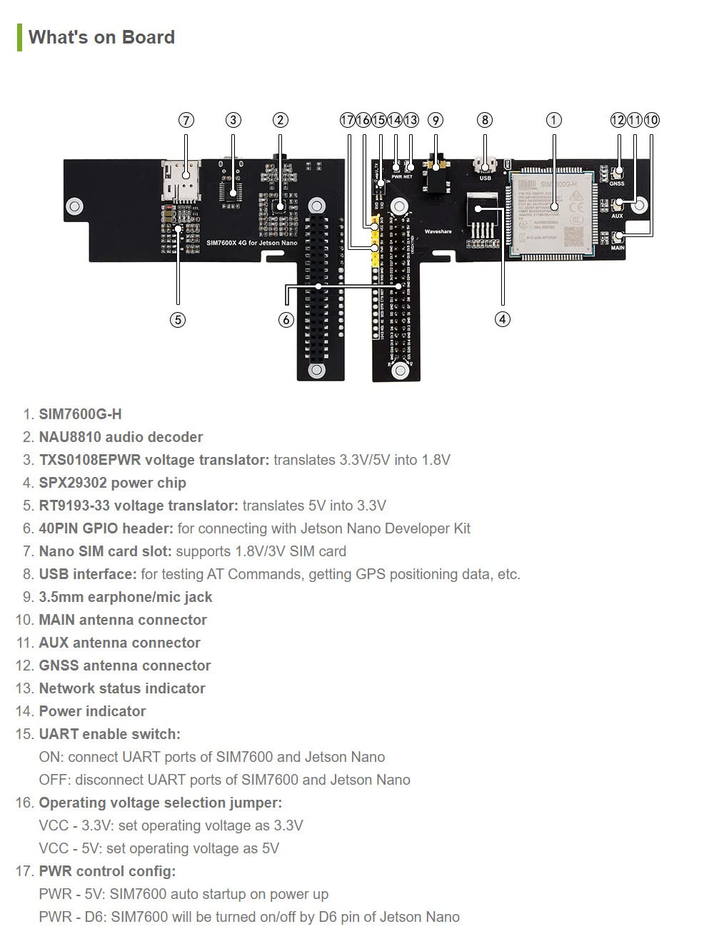 waveshare-sim7600g-h-erweiterungsboard-4g-3g-2g-gnss-f-r-jetson-nano image 6