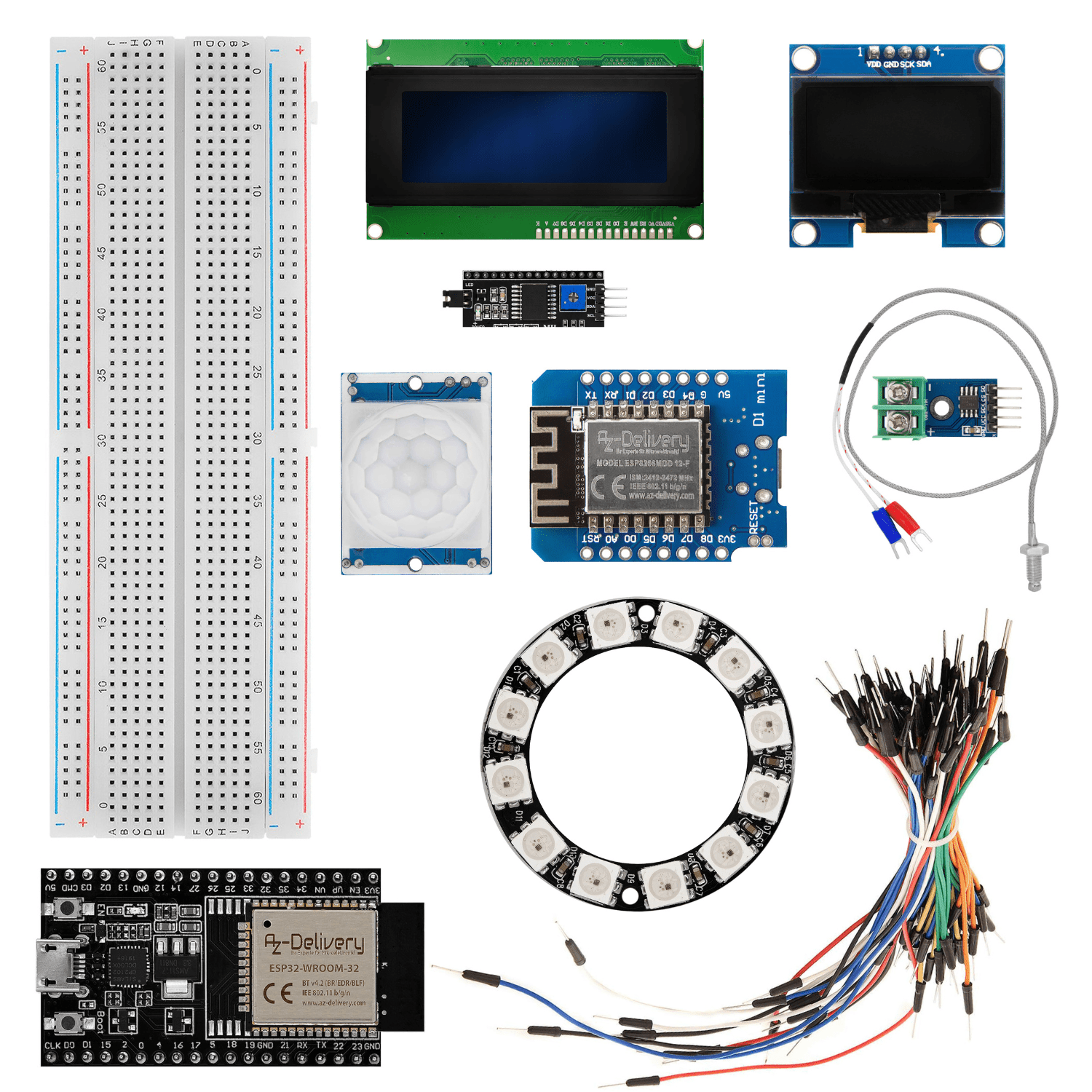 az-delivery-diy-projekt-set-f-r-fortgeschrittene-mit-esp32-dev-kitc-v4-und-d1-mi image 1