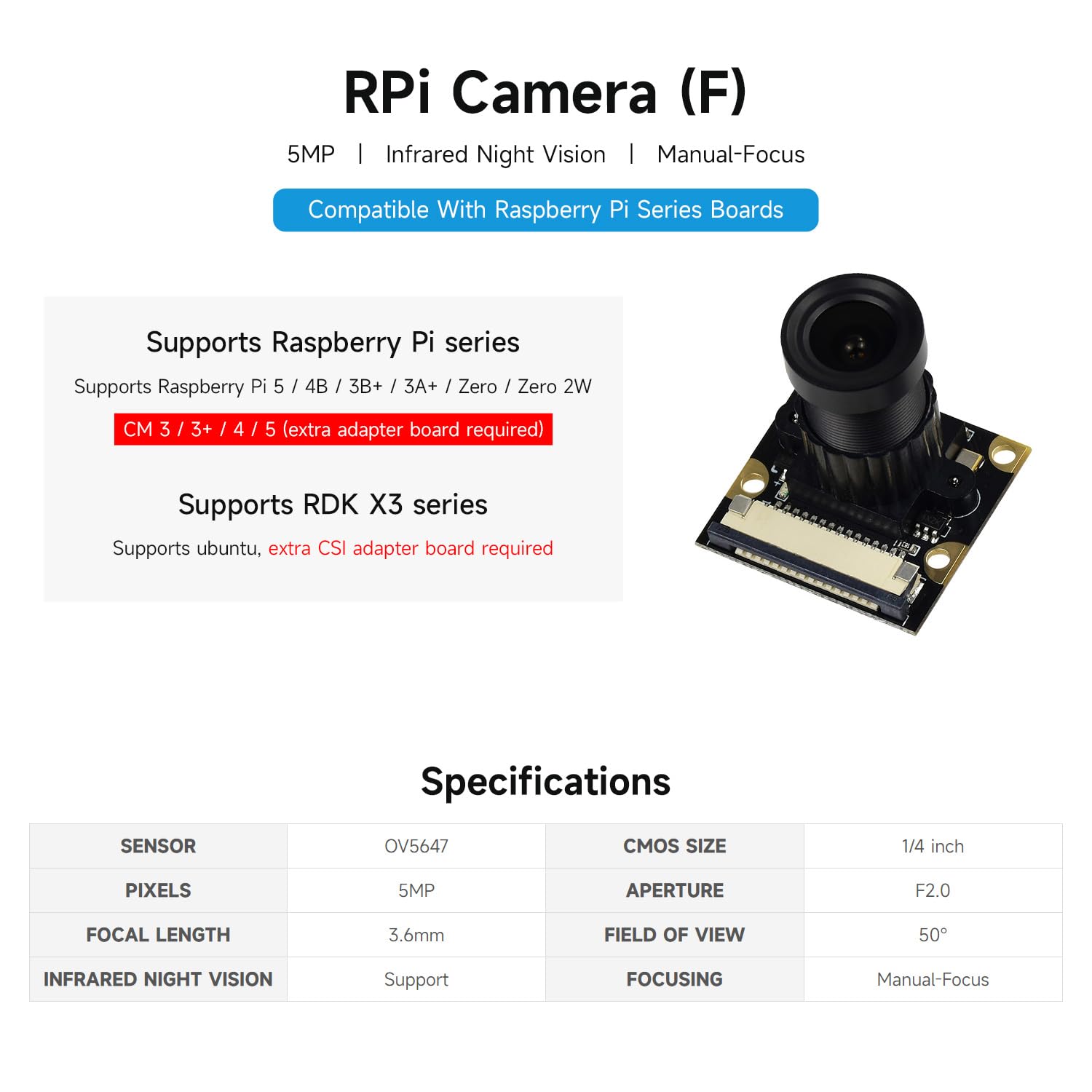 waveshare-nachtsicht-kamera-modul-kit-5mp-ov5647-f-r-raspberry-pi-1080p-einstell image 3