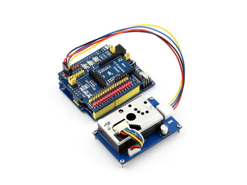 waveshare-staubsensor-detektor-modul-mit-sharp-gp2y1010au0f-f-r-pm2-5-arduino image 3