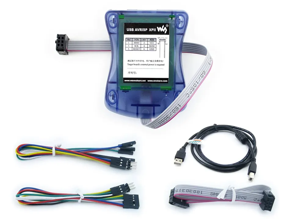 waveshare-avrisp-xpii-usb-avr-programmer-isp-pdi-in-system-programmer image 1