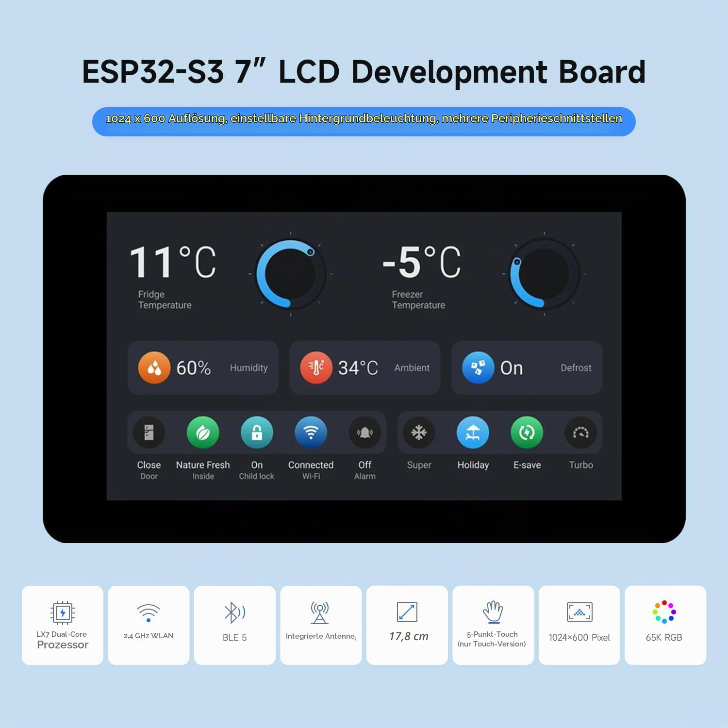 waveshare-esp32-s3-7-zoll-lcd-entwicklungsboard-1024x600-touch-wi-fi-bluetooth image 3