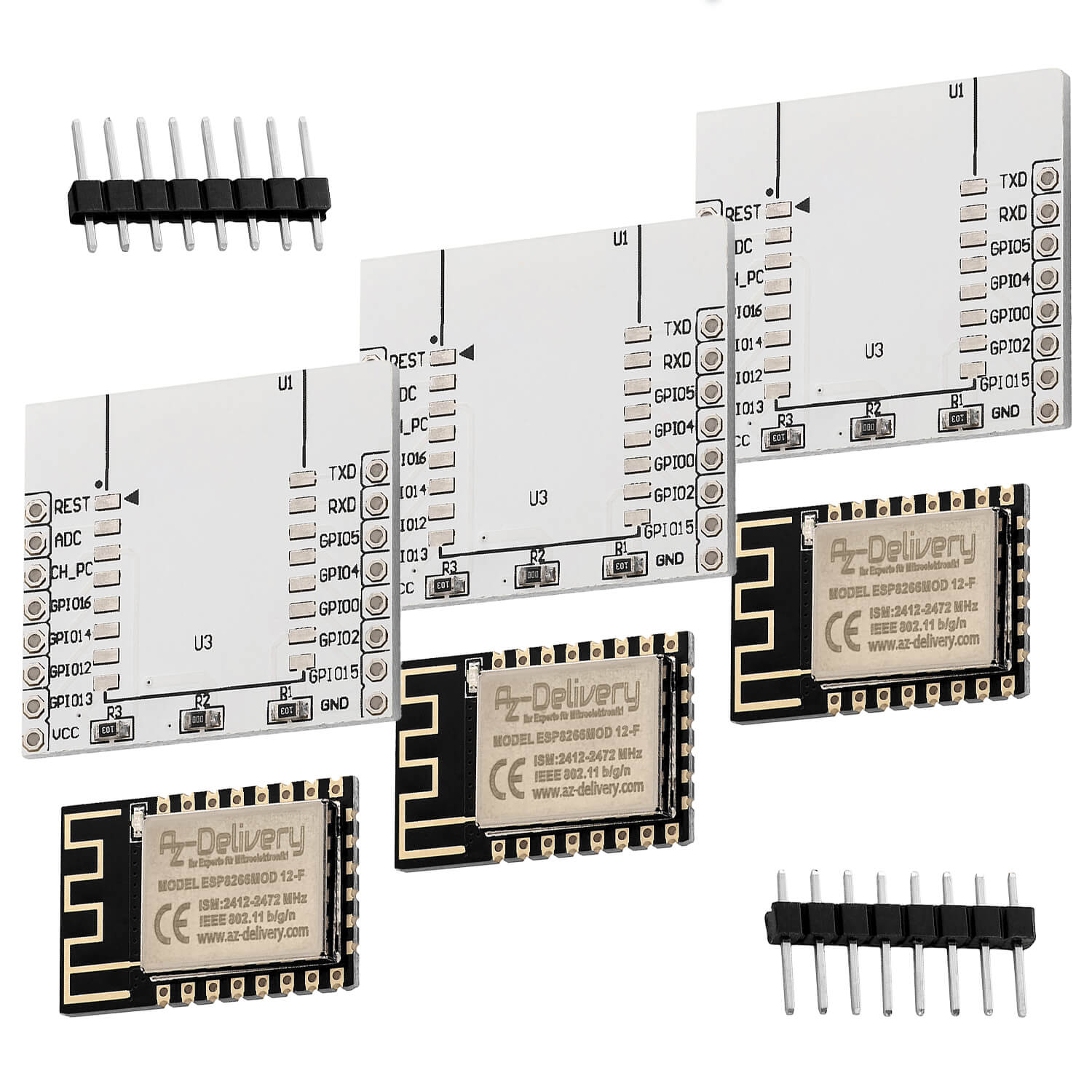 az-delivery-esp8266-esp-12f-wlan-wifi-modul-verbesserte-version-mit-adapter-boar image 4
