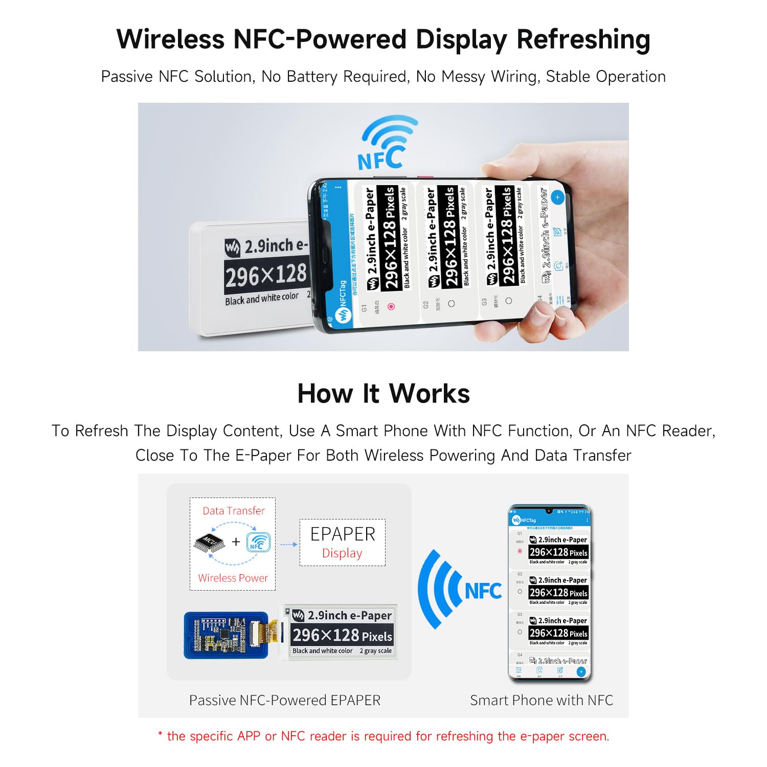 waveshare-1-54-zoll-nfc-e-paper-display-ohne-batterie-im-wei-en-geh-use image 3