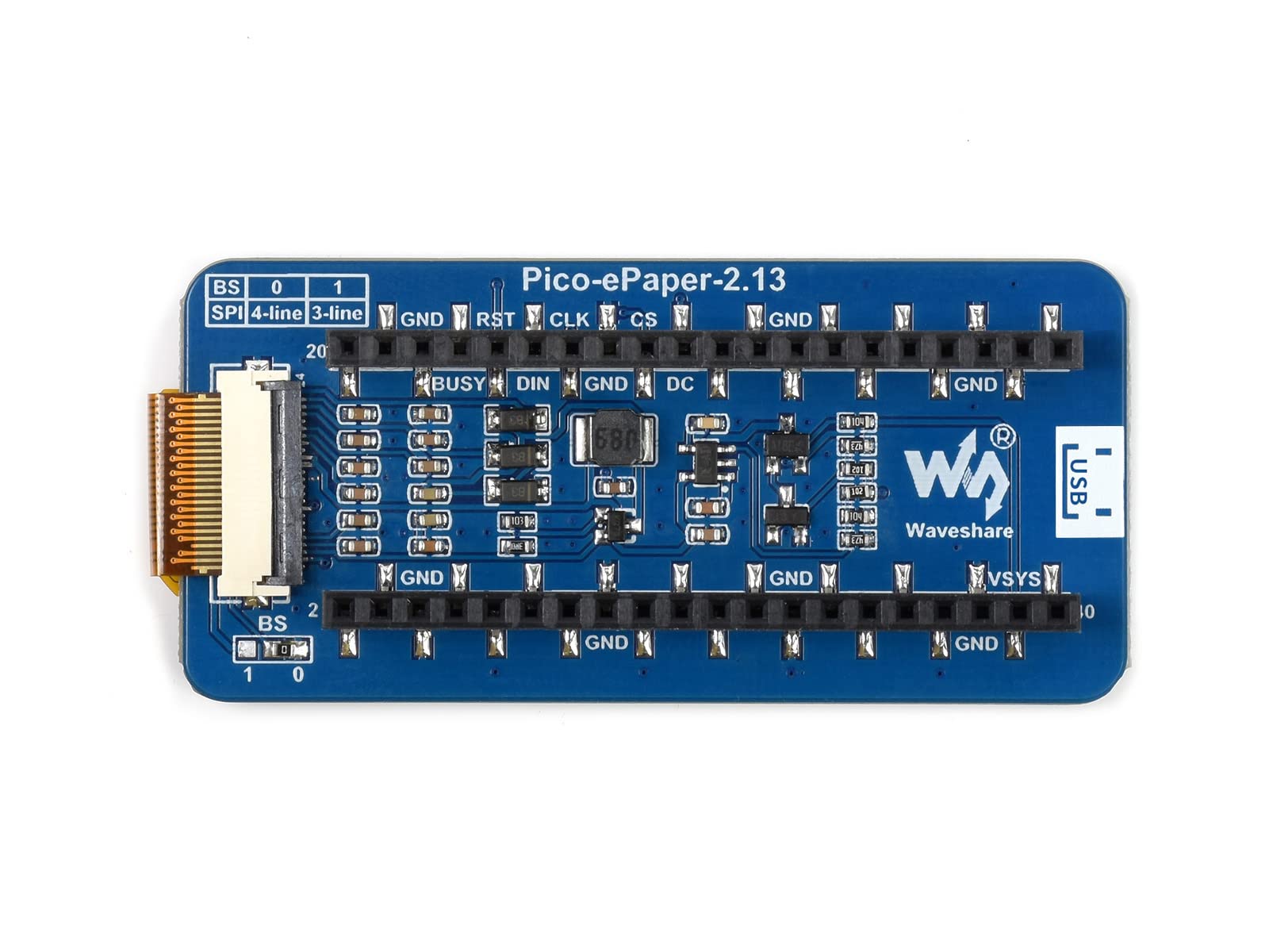 waveshare-pico-epaper-2-13-b-e-paper-display-modul-2-13-zoll-250x122-rot-schwarz image 2