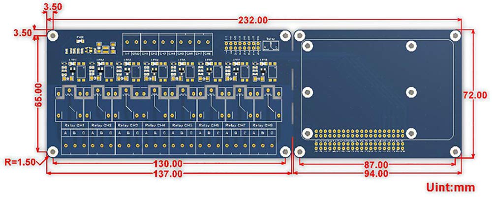 waveshare-rpi-relay-board-b-raspberry-pi-erweiterungsplatine-8-kanal-relais-5a image 7