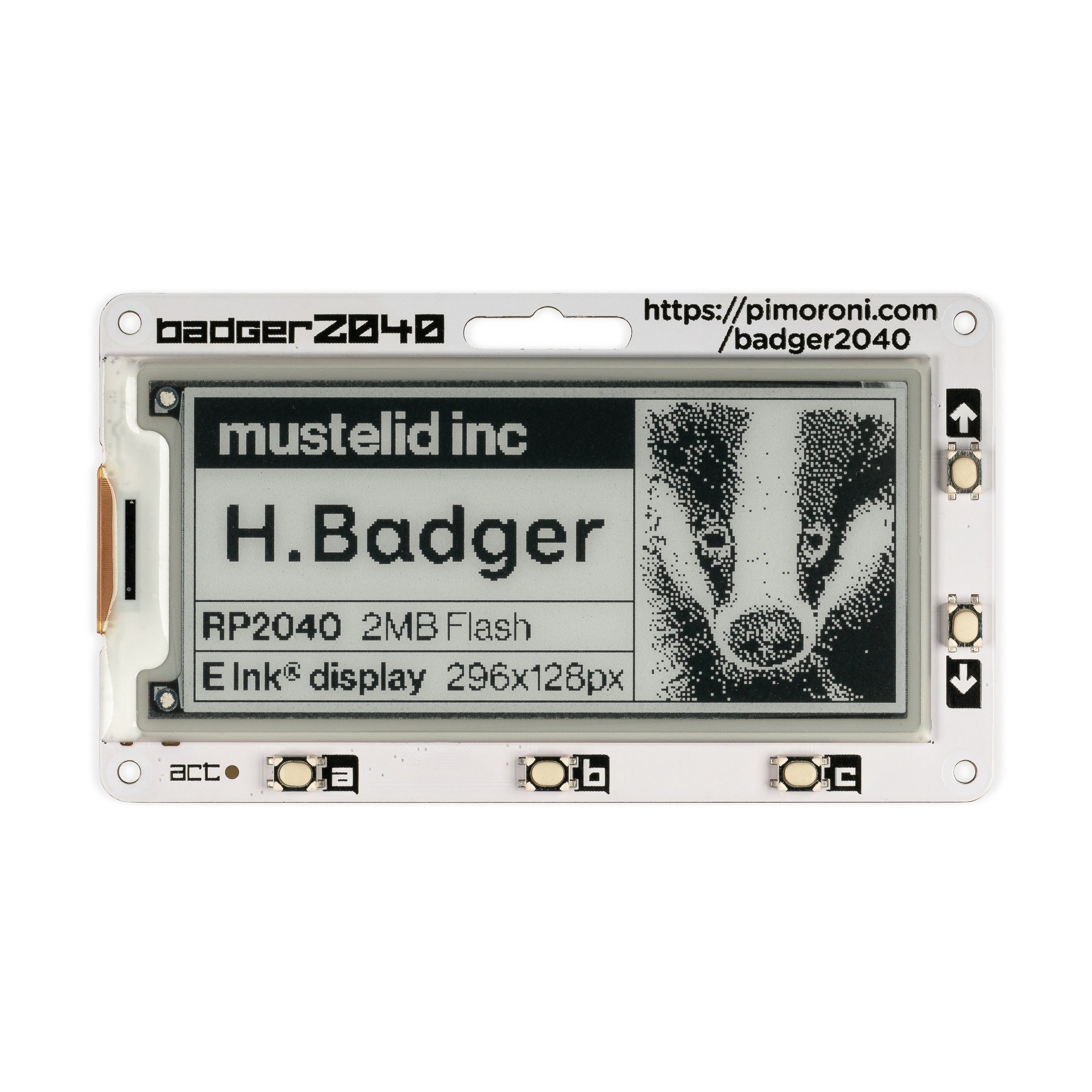 pimoroni-badger-2040-programmierbares-e-ink-badge-mit-rp2040 image 2