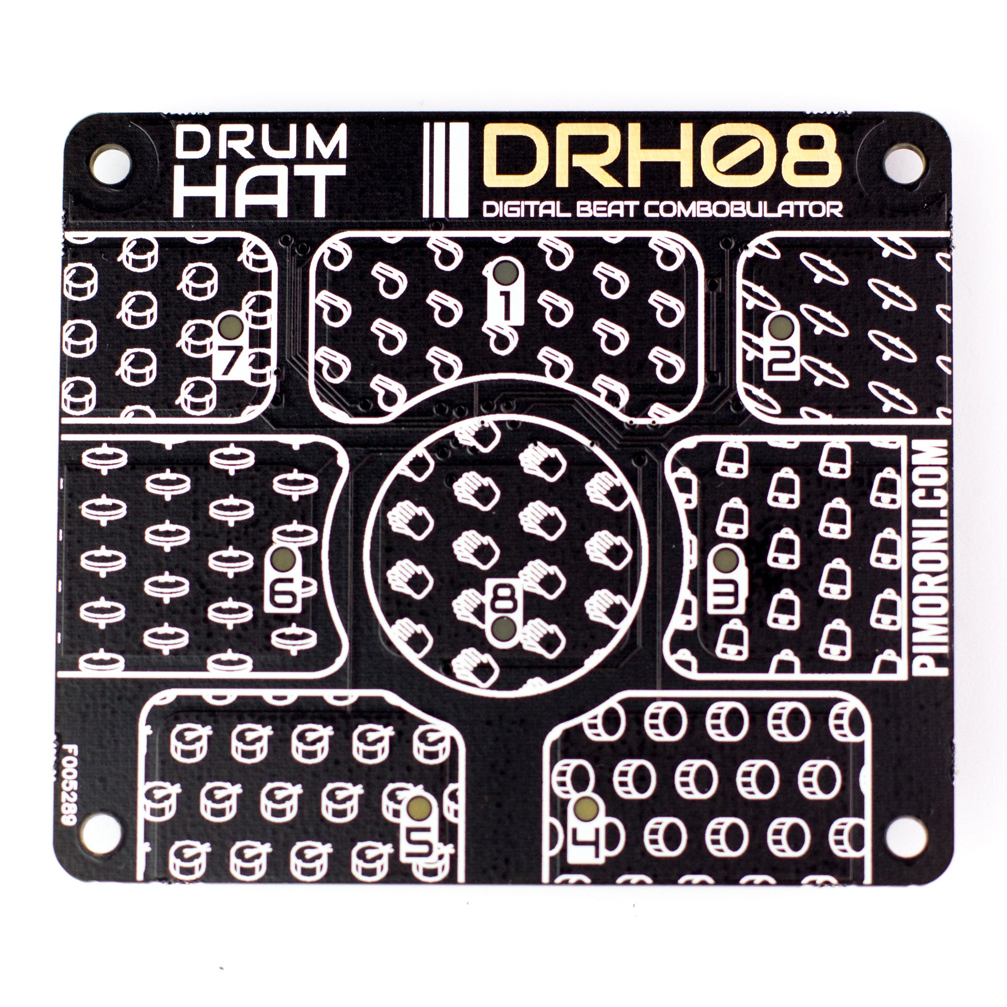 pimoroni-drum-hat-8-pad-kapazitives-touch-drum-board-f-r-raspberry-pi image 2