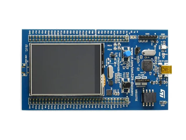 waveshare-stm32-board-32f429idiscovery-mit-stm32f429zi-mcu-2-4-tft-und-st-link-v image 1