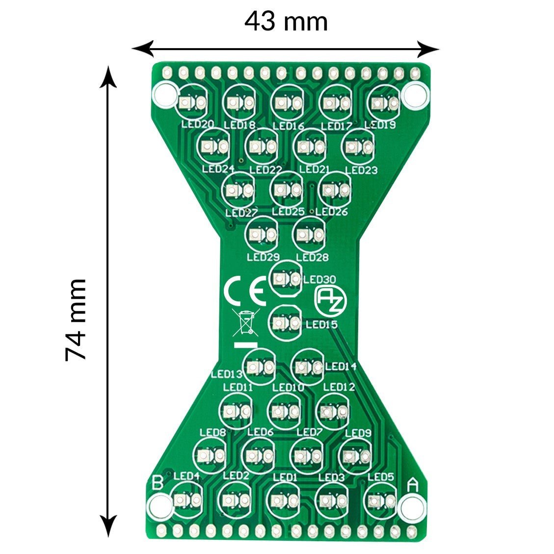 az-delivery-sanduhr-l-t-bausatz-led-uhr-diy-elektronik-set-rot image 4