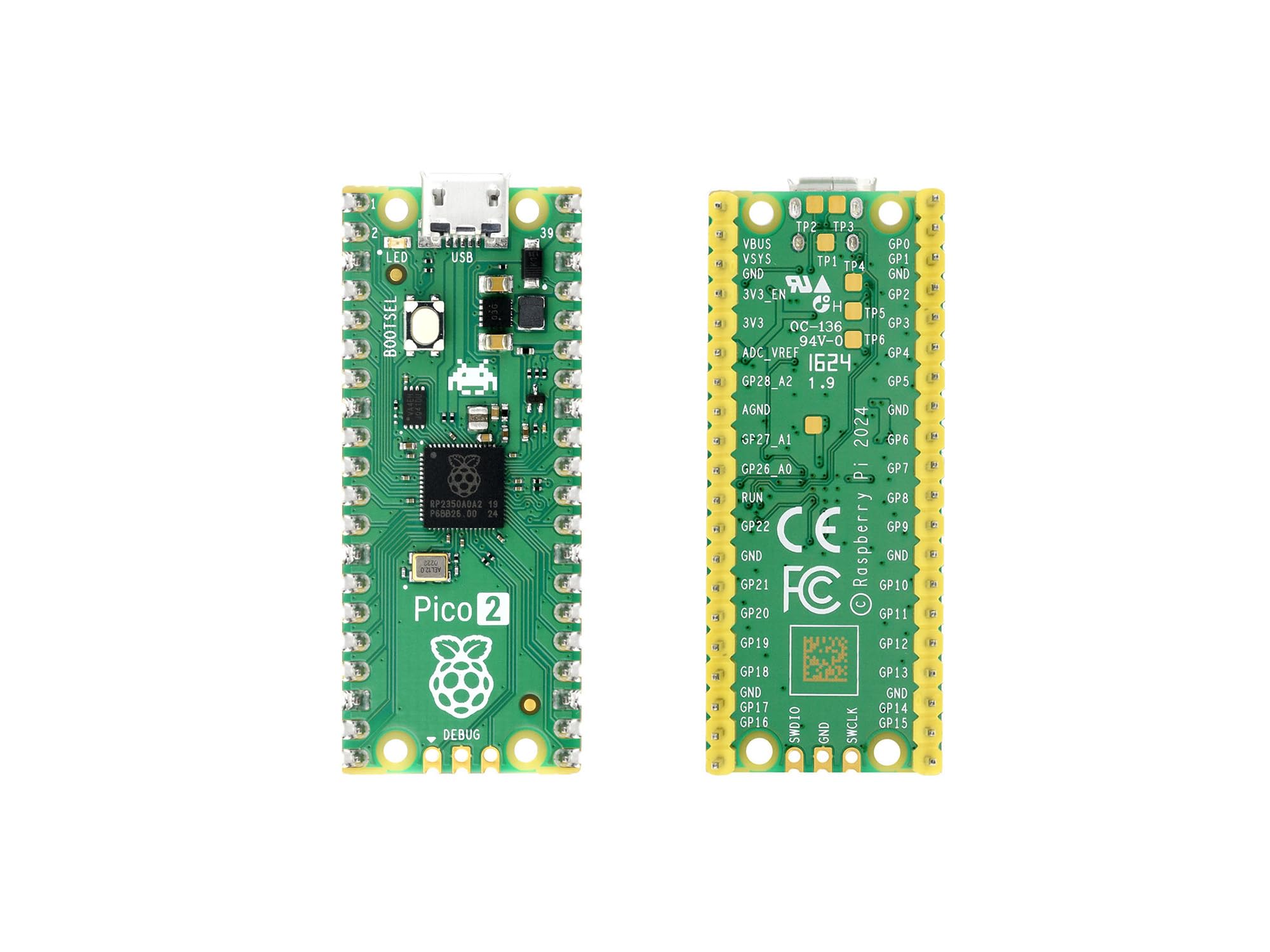 waveshare-raspberry-pi-pico-2-mit-vorgel-teten-headern-rp2350-dual-core-dual-arc image 7