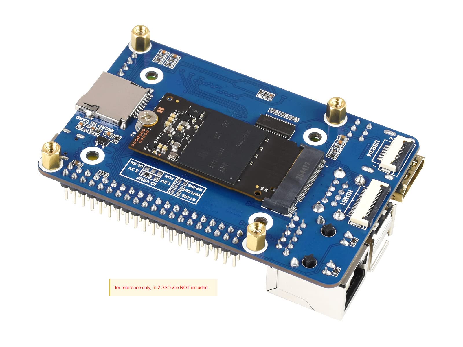 waveshare-mini-base-board-typ-a-f-r-raspberry-pi-compute-module-4-cm4-io-board image 3