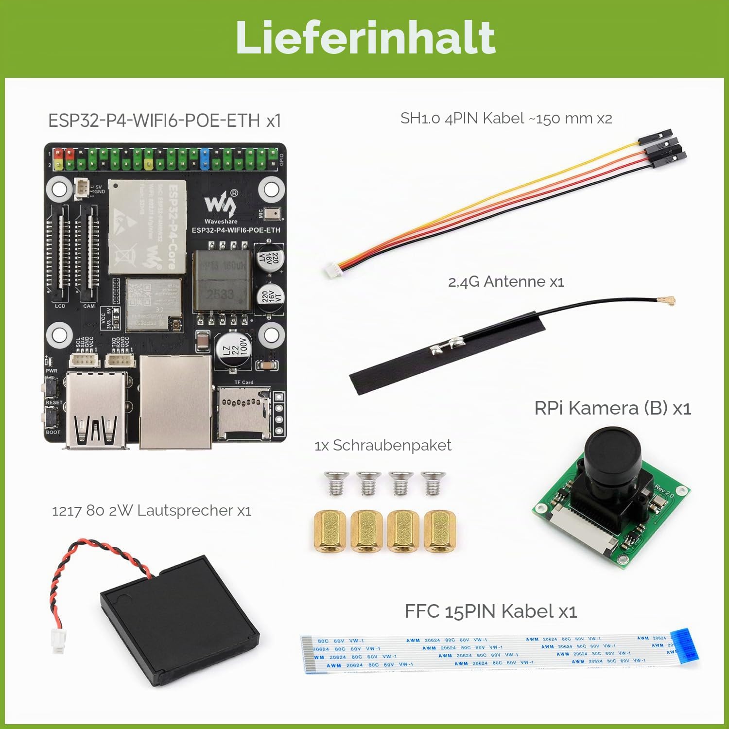 waveshare-esp32-p4-wifi6-poe-eth-c-entwicklungsboard-mit-raspberry-pi-kamera-b image 2