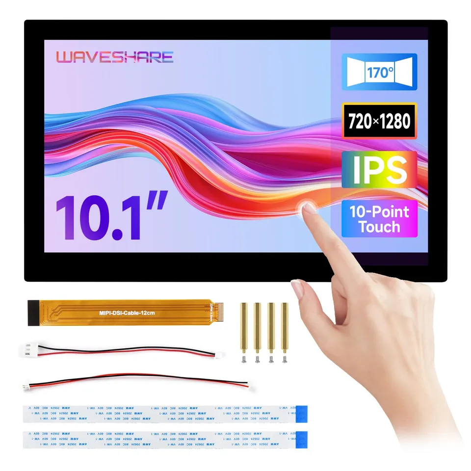 waveshare-10-1-zoll-dsi-touch-display-720x1280-ips-10-punkt-touch-f-r-raspberry- image 1