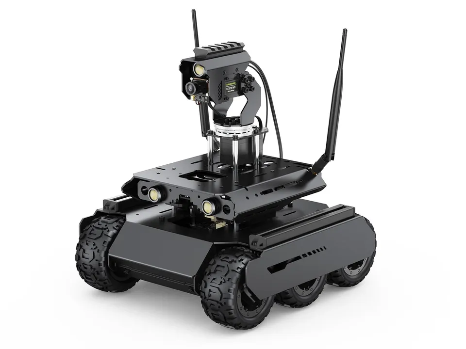 waveshare-ugv-rover-6wd-4wd-ki-roboter-mit-jetson-orin-nano-4gb-kit-360-pan-tilt image 1