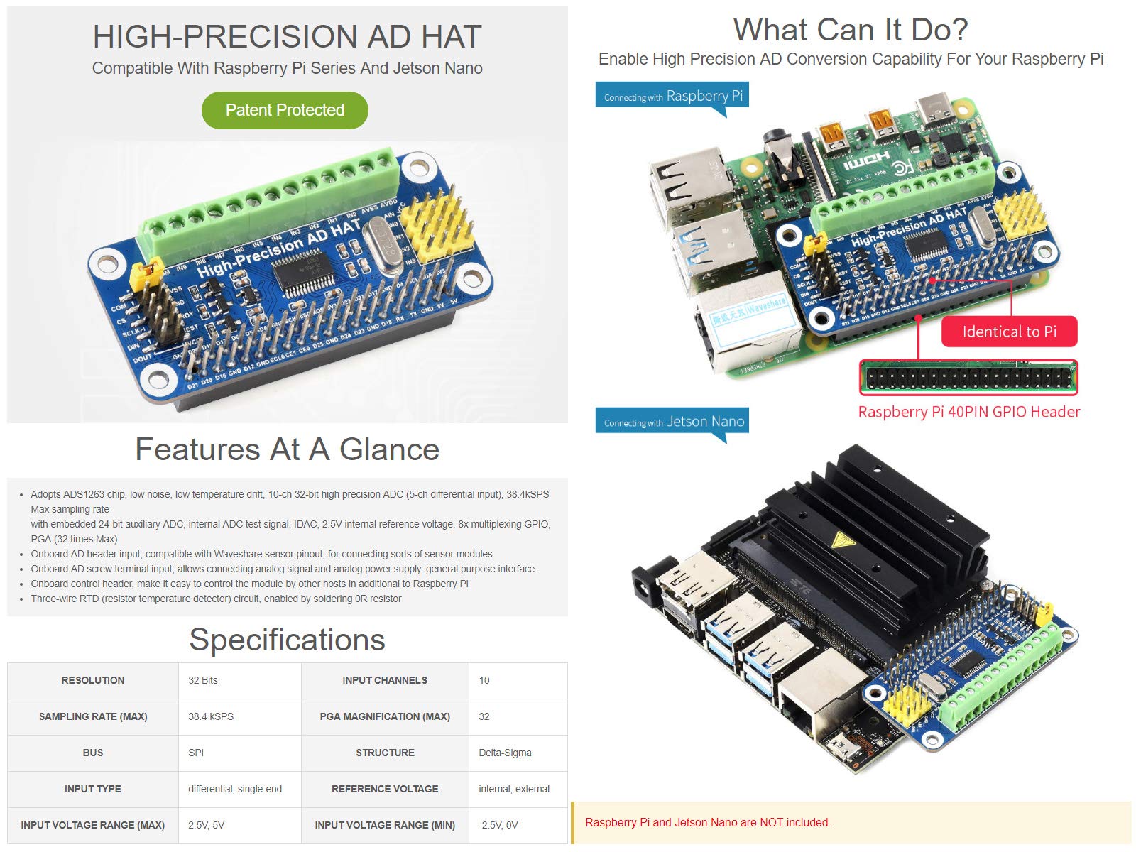 waveshare-high-precision-ad-hat-f-r-raspberry-pi-und-jetson-nano-ads1263-10-kana image 2