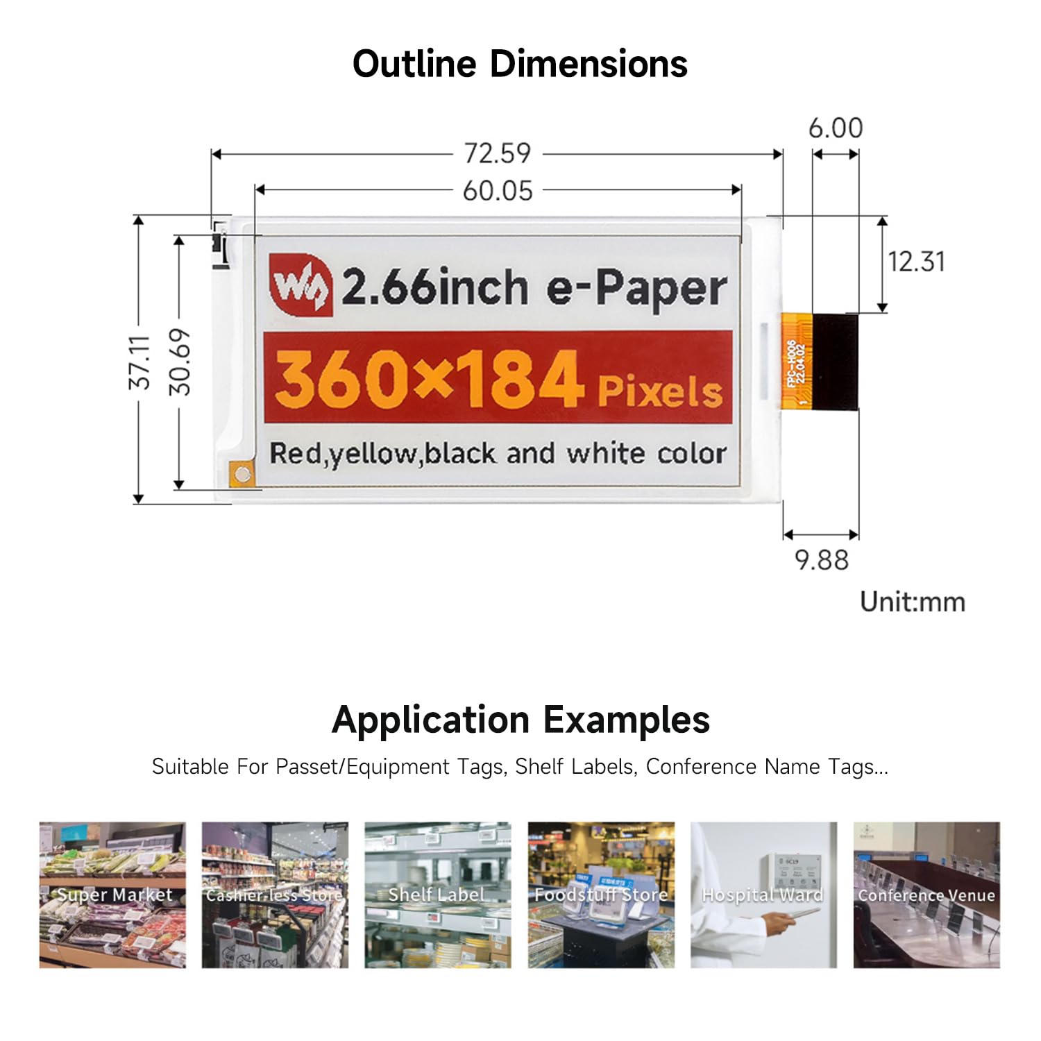 waveshare-2-66-zoll-e-paper-g-raw-display-360x184-4-farben-spi image 6