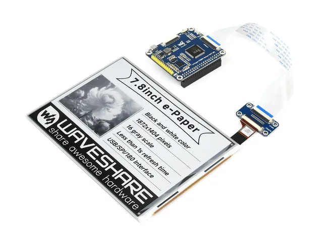 waveshare-7-8-zoll-e-paper-display-1872x1404-mit-it8951-driver-hat-schwarz-wei-f image 1