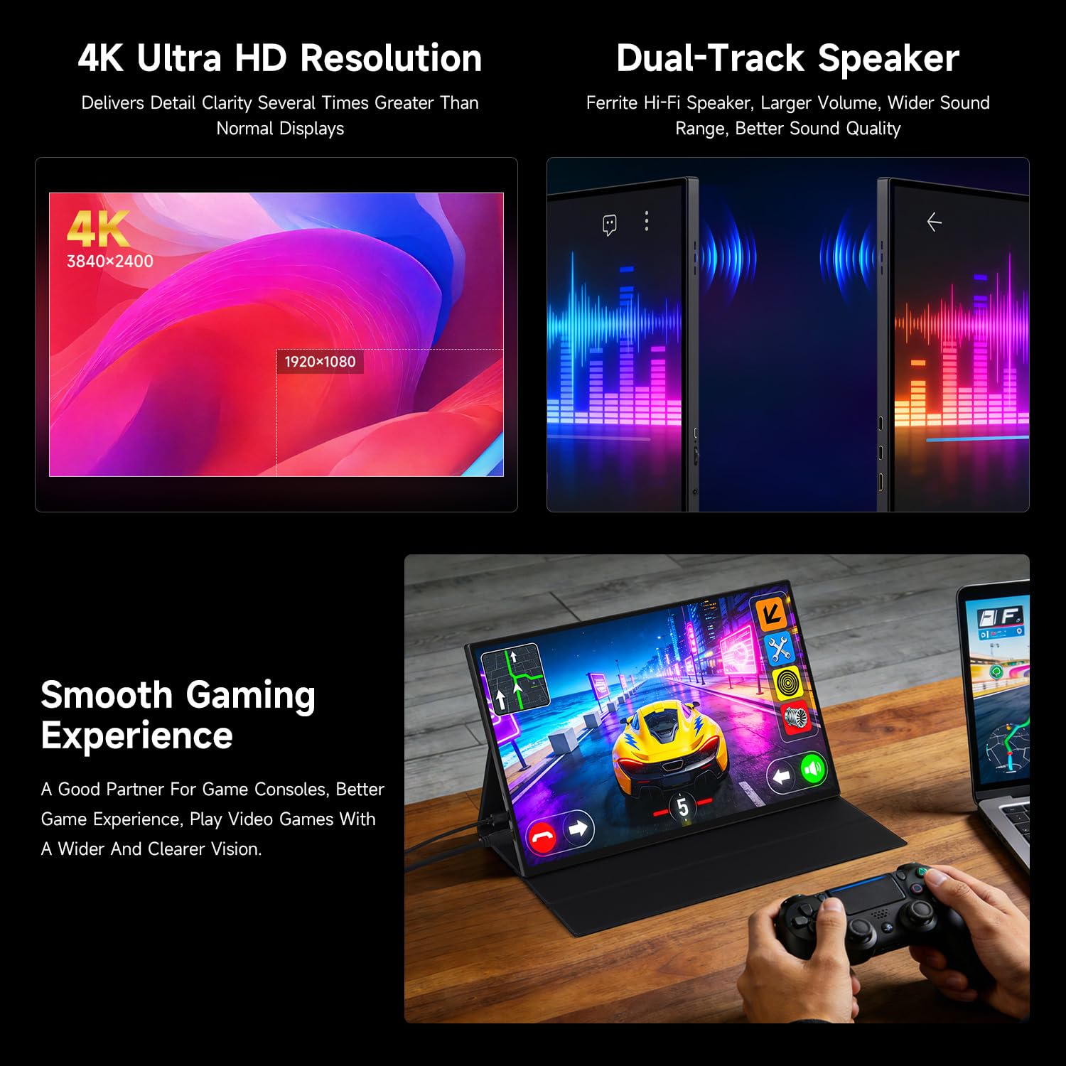 waveshare-luckfox-16-zoll-4k-portable-touch-monitor-3840x2400-120hz-ips-mit-magn image 7