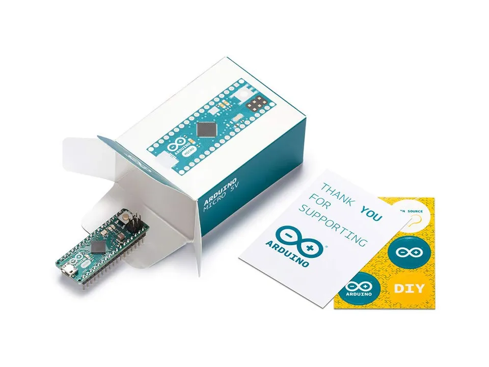 arduino-micro-with-headers-a000053-kompakt-board-mit-atmega32u4 image 1