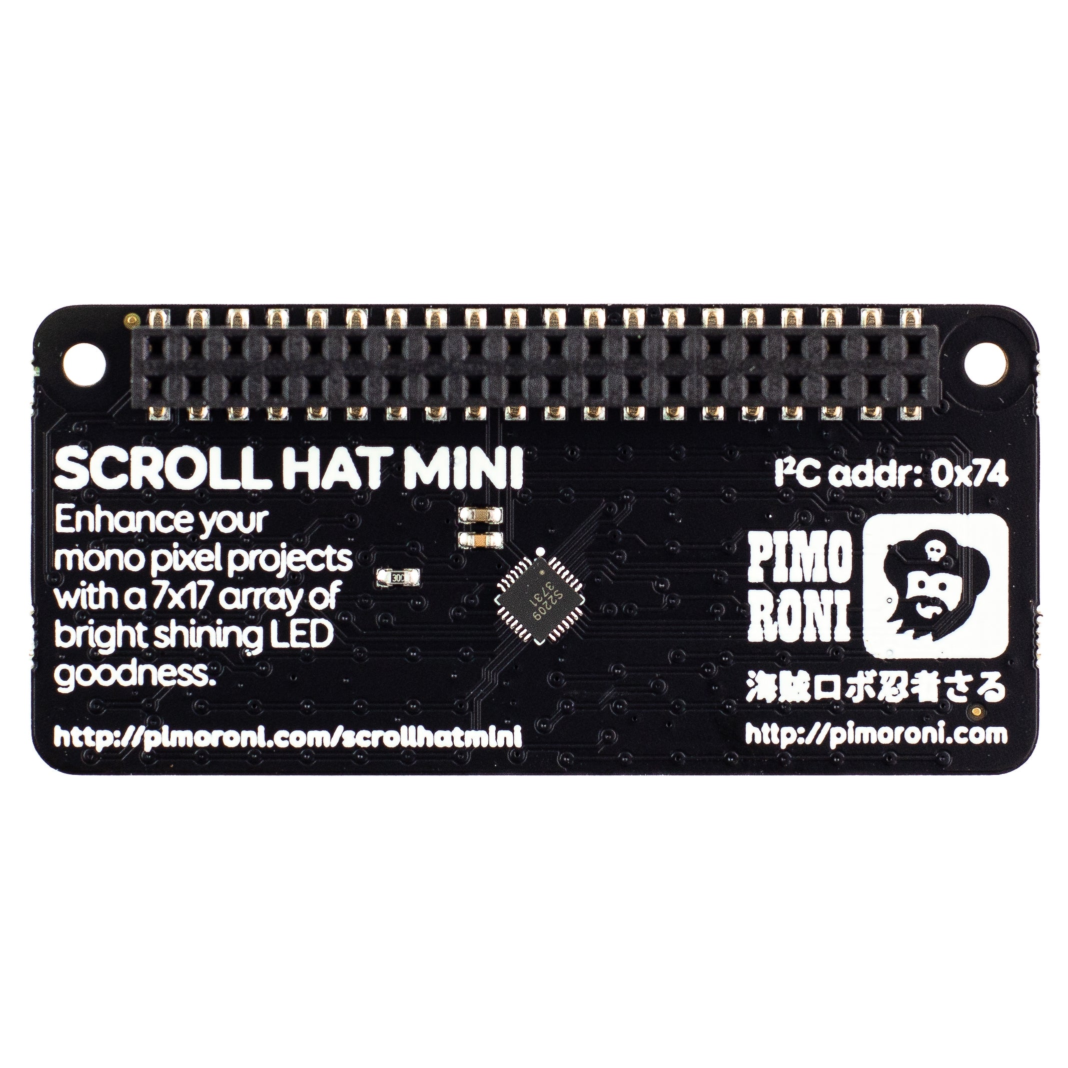pimoroni-scroll-hat-mini-17x7-led-matrix-mit-buttons-f-r-raspberry-pi image 4