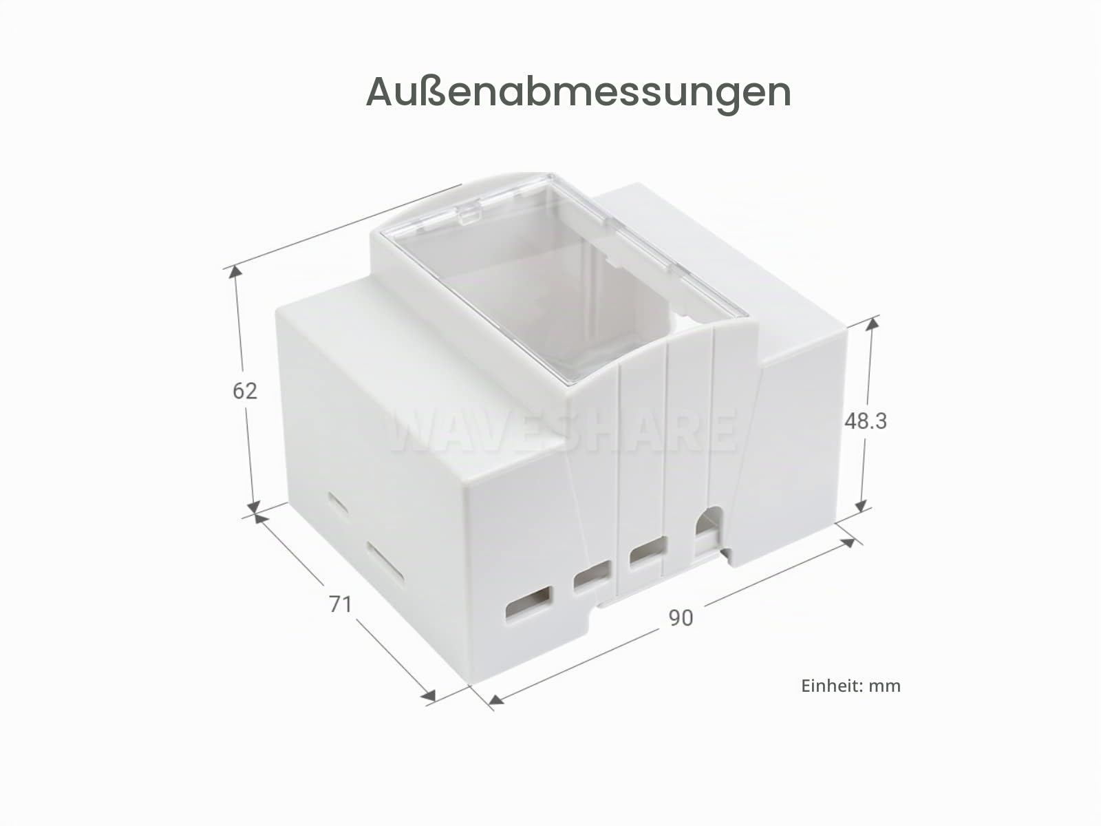 waveshare-din-schienen-geh-use-f-r-raspberry-pi-4-model-b-abs-gro-es-innenraum-k image 8